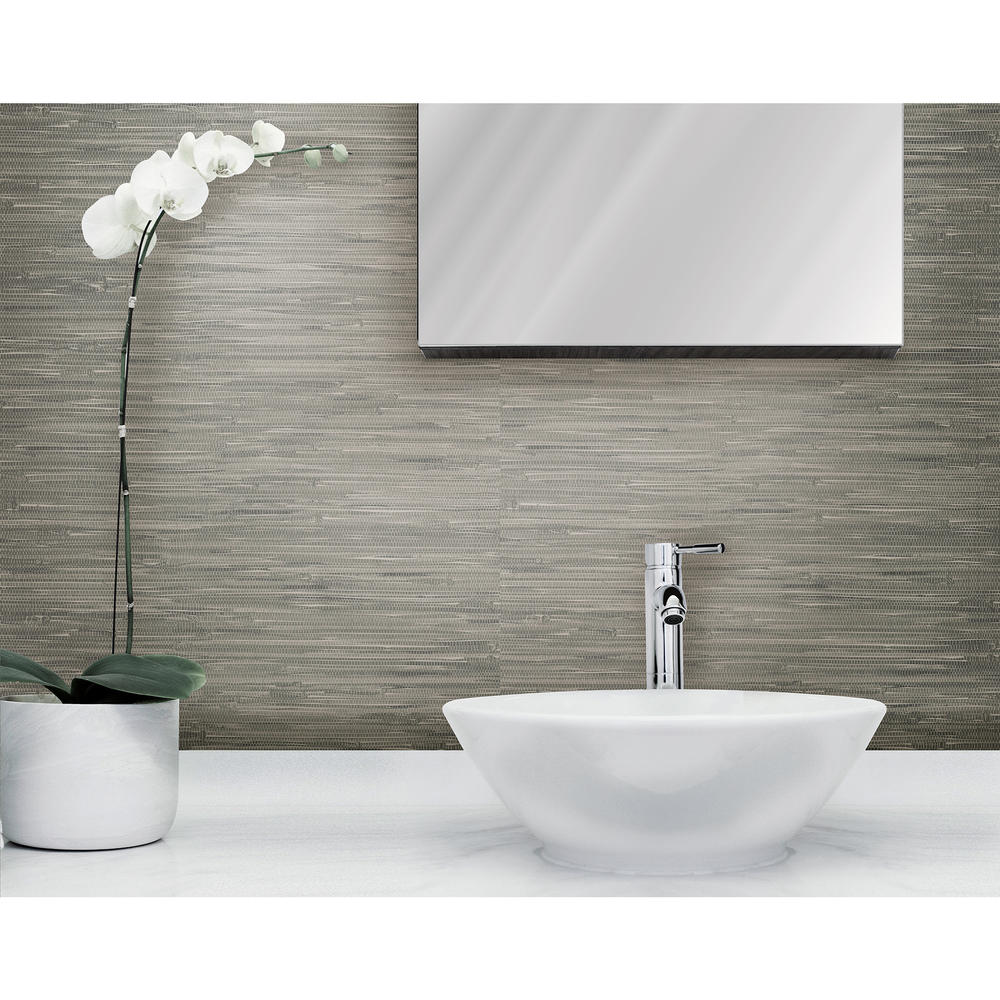 NuWallpaper Tibetan Grasscloth Peel and Stick Wallpaper