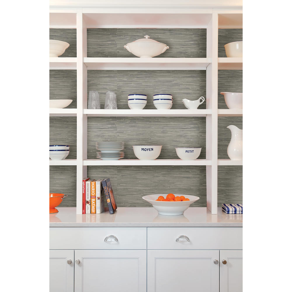 NuWallpaper Tibetan Grasscloth Peel and Stick Wallpaper