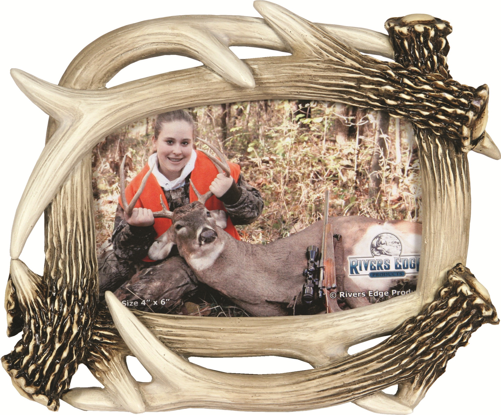 Rivers Edge Antler Picture Frame 4" x 6"