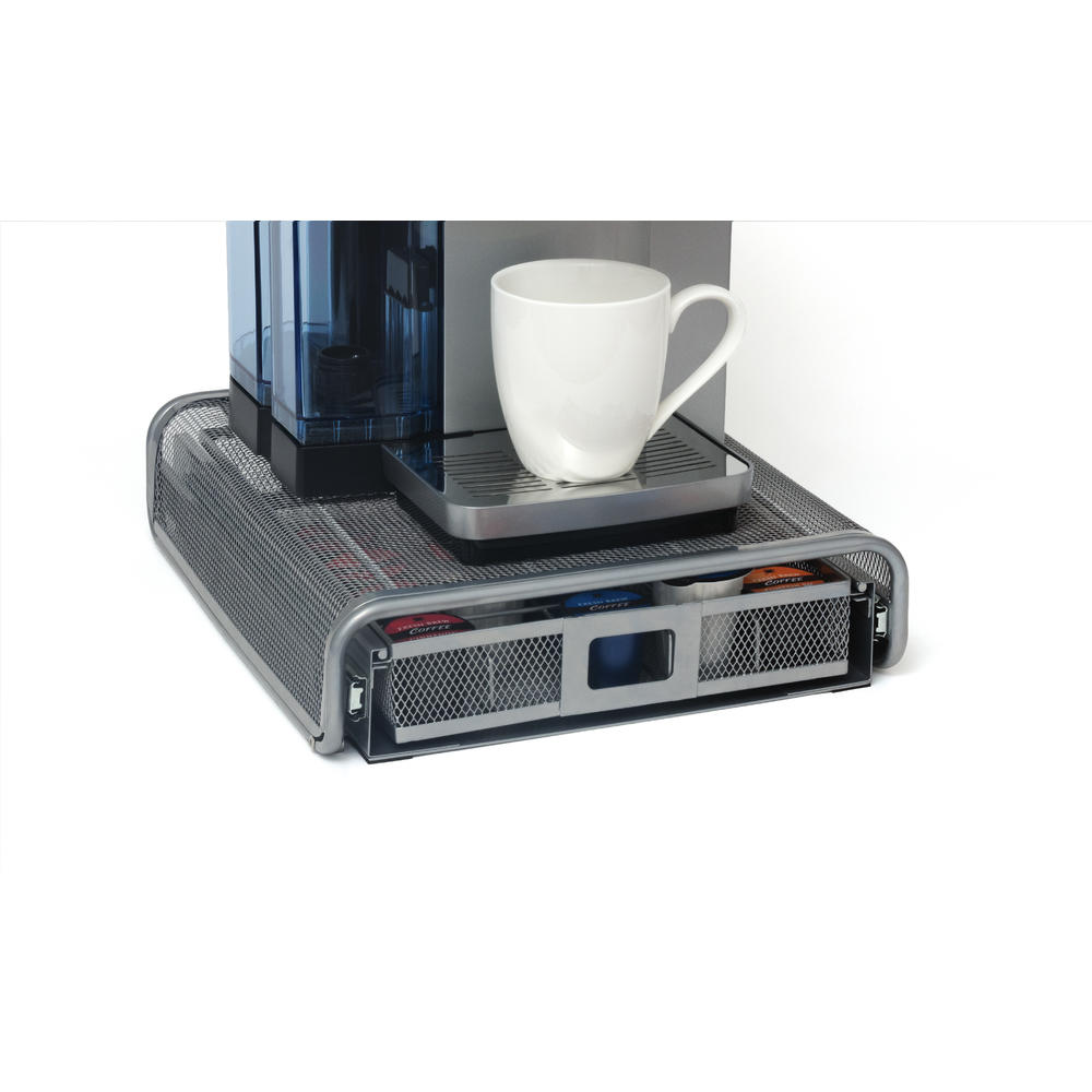 Lipper International Grey Rolling Single Serve Coffee Pod Drawer