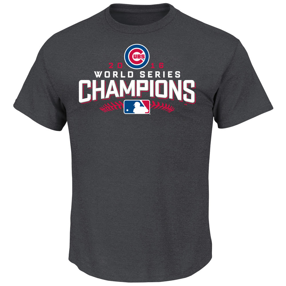 MLB Men&#8217;s Big & Tall World Series Champion Short Sleeve T-shirt - Chicago Cubs