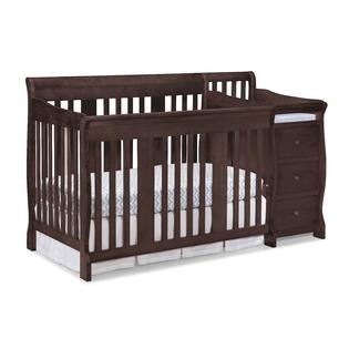 Storkcraft Portofino 4 In 1 Fixed Side Convertible Crib Changer Espresso