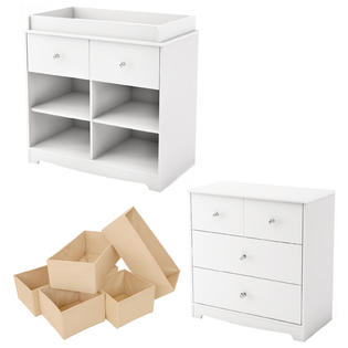 South Shore South Shore Little Jewel Changing Table And Dresser