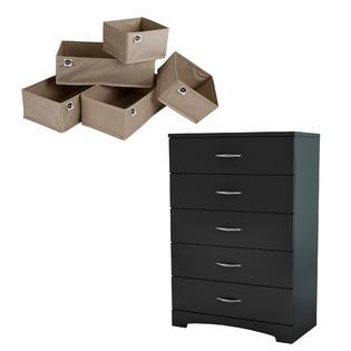 South Shore Step One 5 Drawer Chest 5 Piece Drawer Organizers