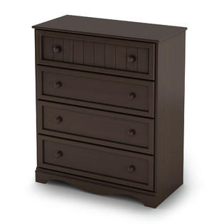 South Shore Savannah 4 Drawer Chest Dresser Espresso