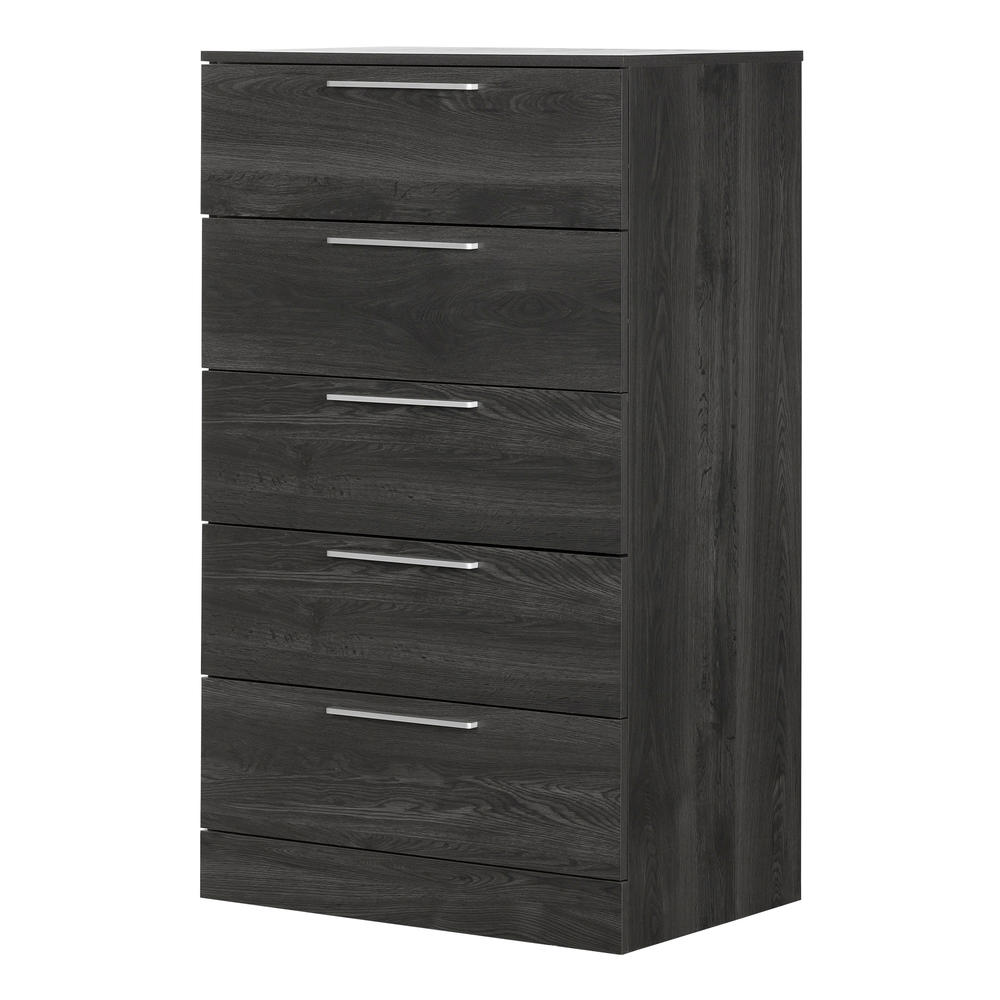 South Shore Step One Essential 5-Drawer Chest Storage Unit- Gray Oak
