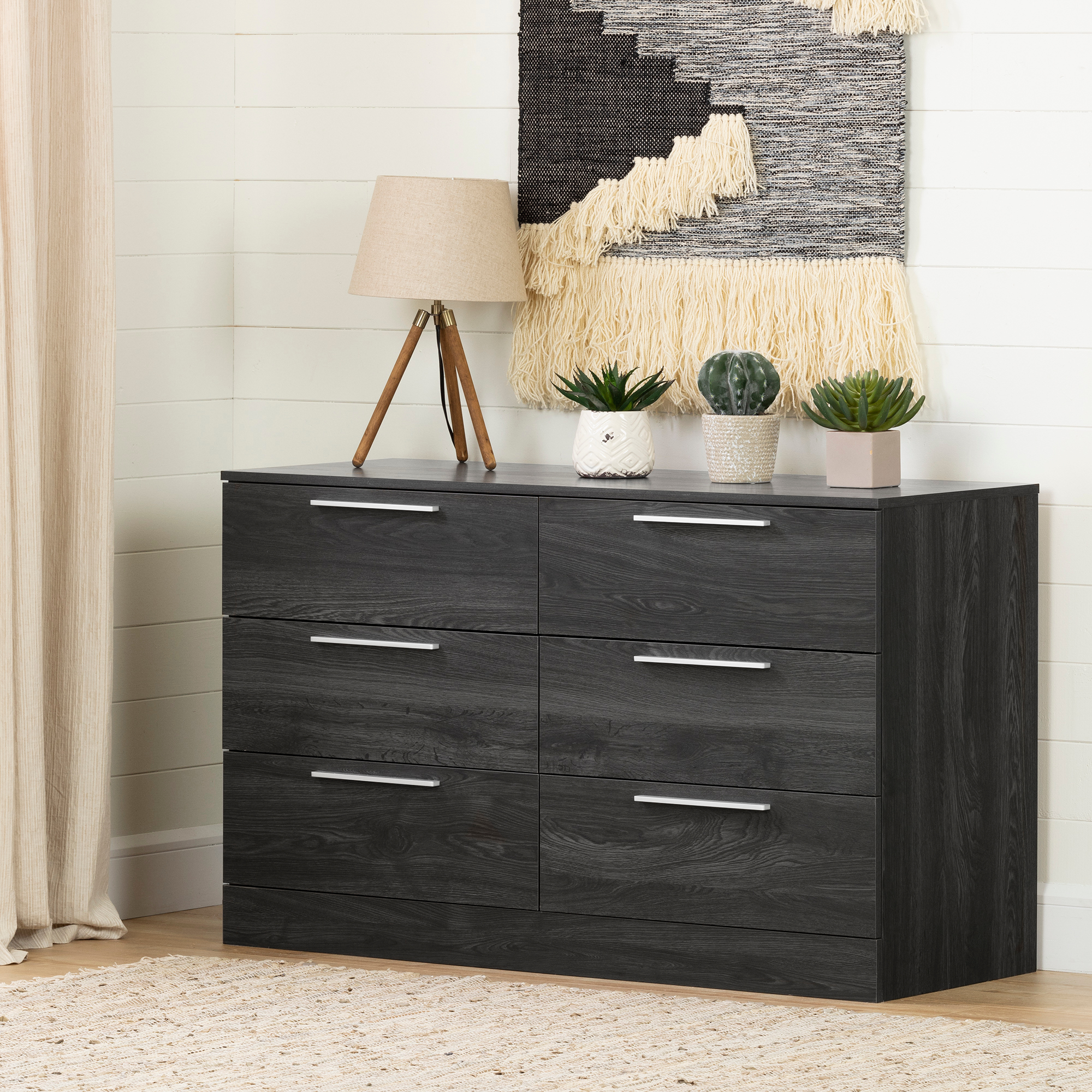 South Shore Step One Essential 6 Drawer Double Dresser Storage