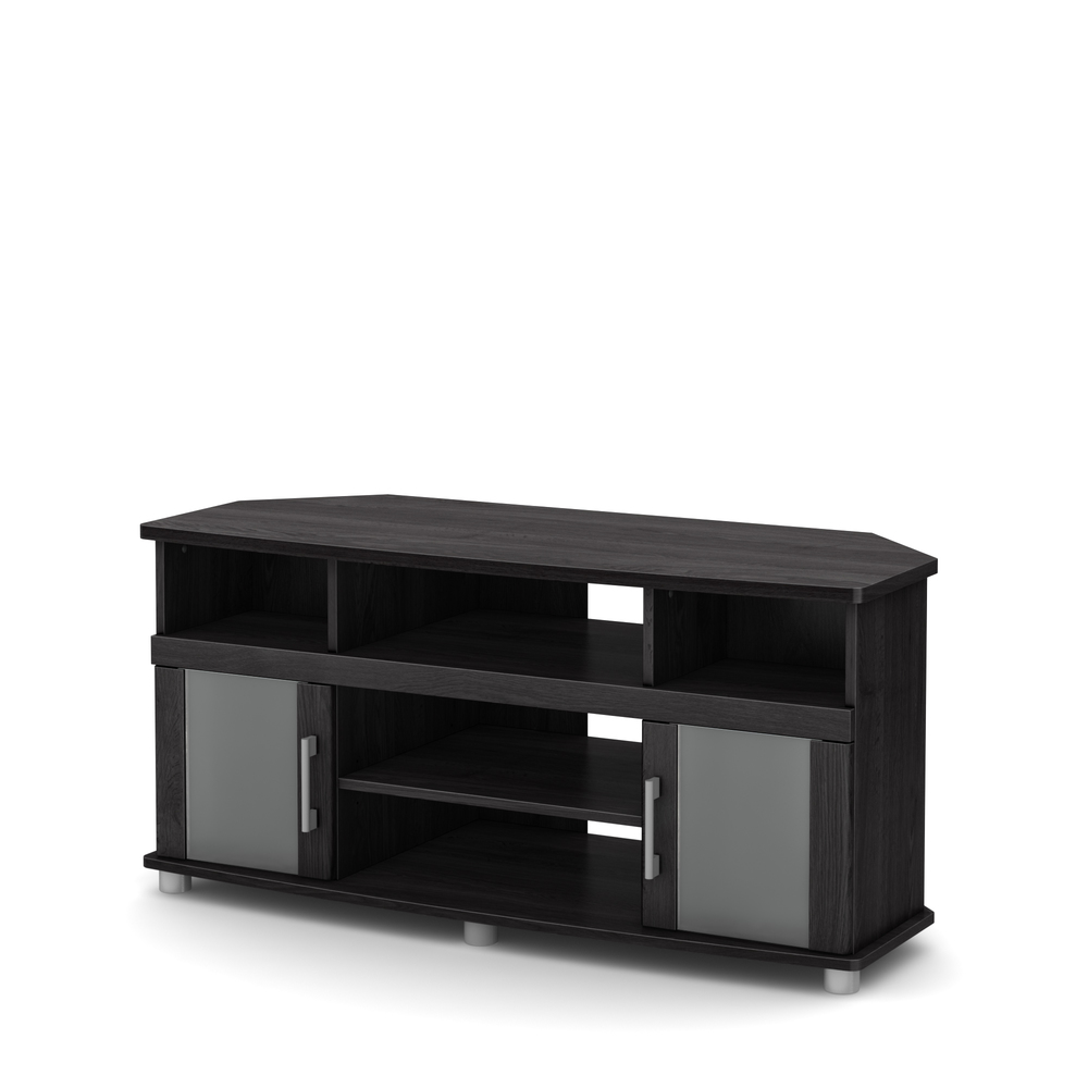 South Shore City Life Corner TV Stand, for TVs up to 50 inches, Gray Brown South Shore City Life Corner TV Stand, for TVs up to 50 inches, Gray Brown