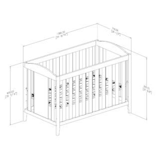 South Shore Angel Crib And Toddler Bed Convertible Nursery Furniture For Your Baby Soft Gray