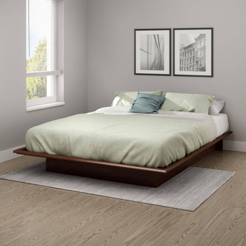 South Shore Step One Platform Bed Sumptuous Cherry