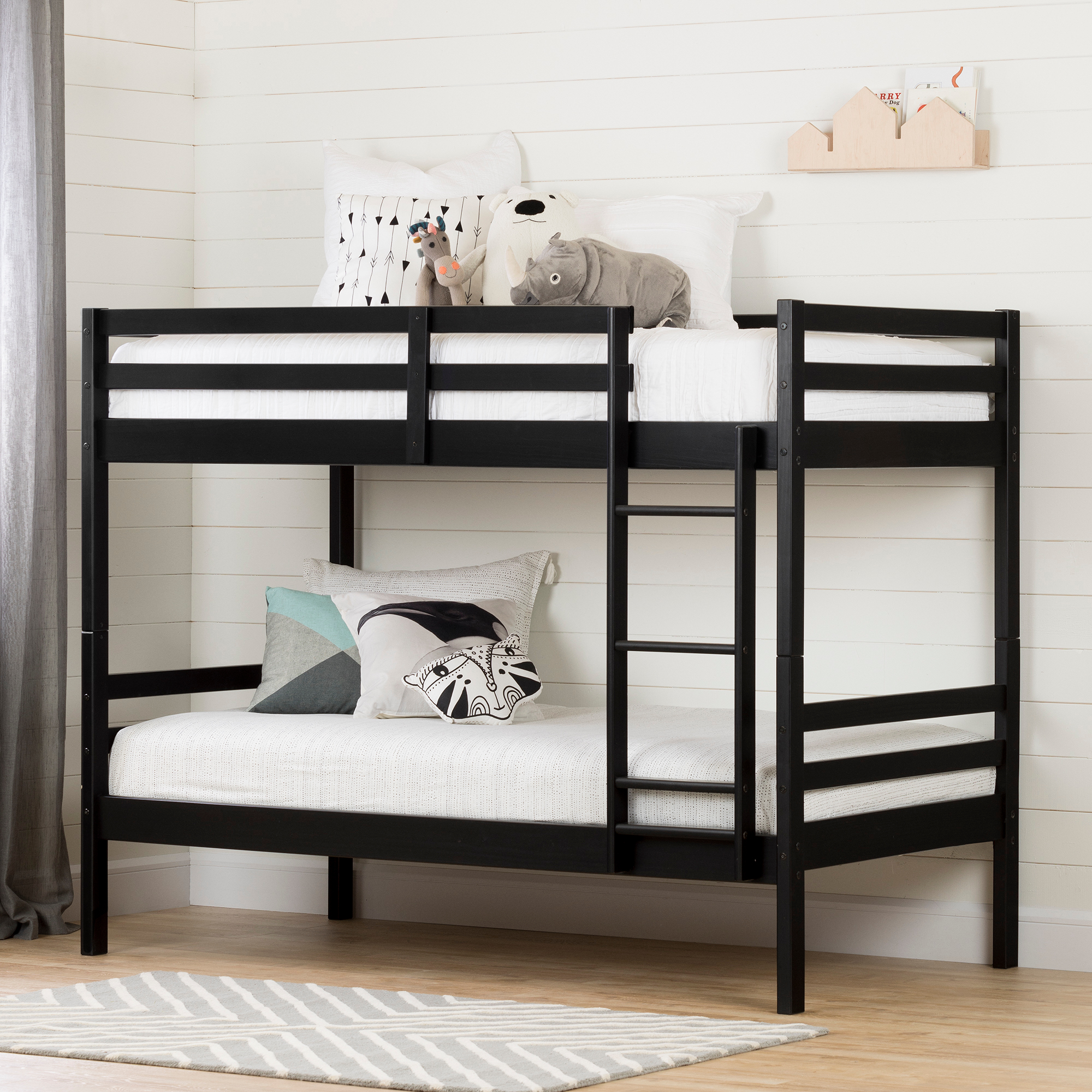 South S Fakto Solid Wood Bunk Beds, Dorel Belmont Twin Bunk Bed