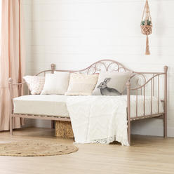 South Shore Lily Rose Metal Daybed , Pink Blush