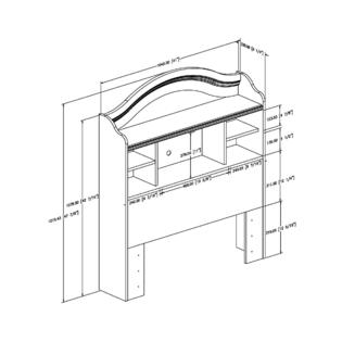 headboard bookcase