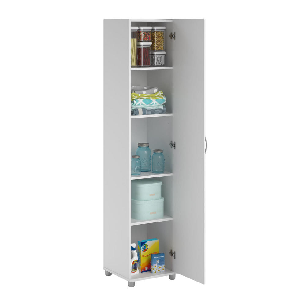 Dorel Kendall 16" White Utility Storage Cabinet
