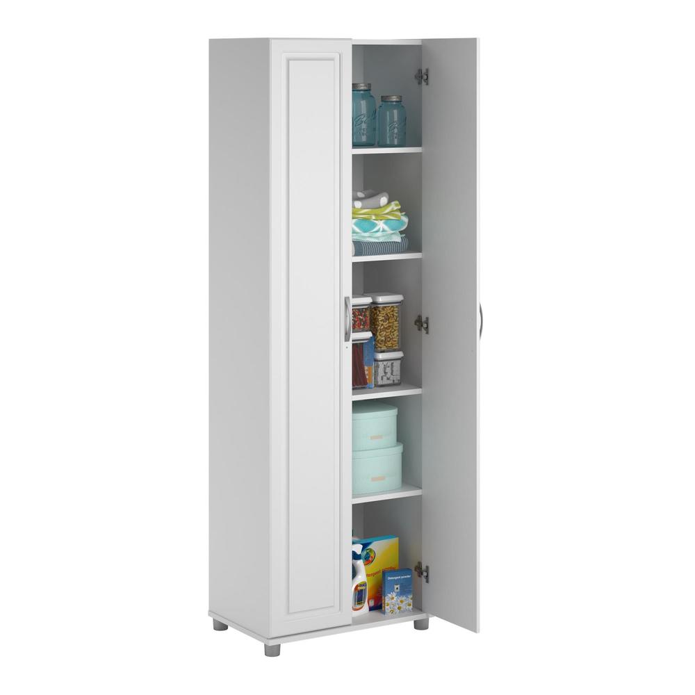 Dorel Kendall  24" White Utility Storage Cabinet