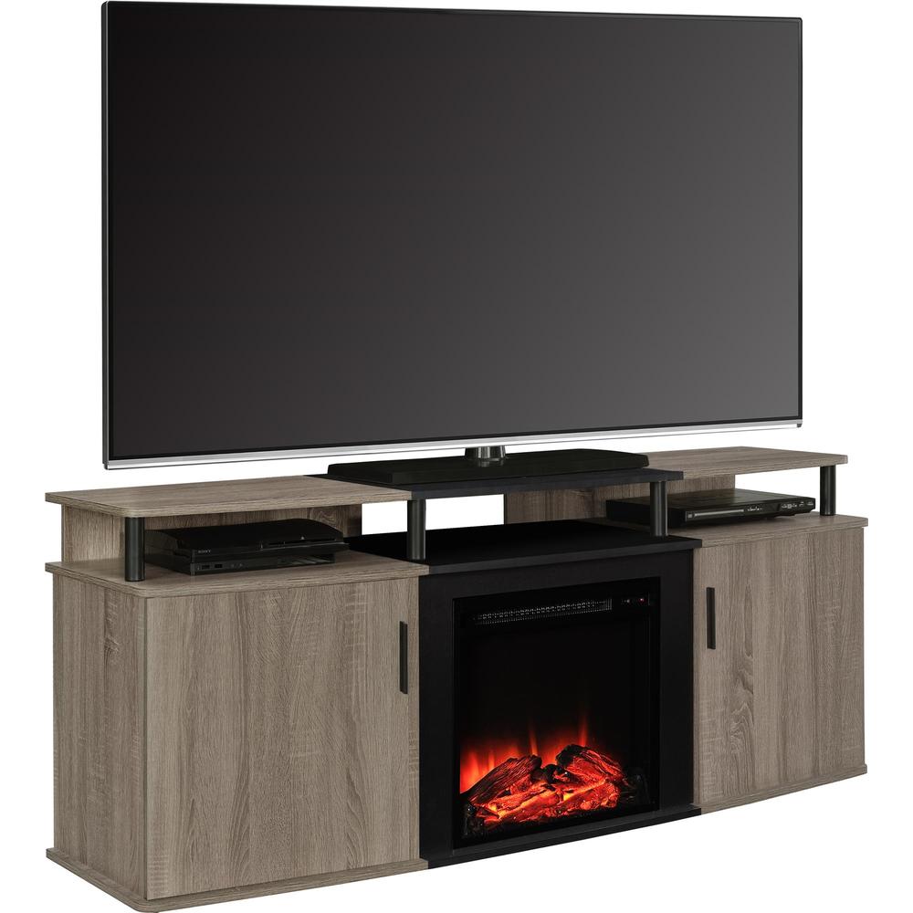 Dorel Home Furnishings Carson Fireplace TV Stand Multiple Colors