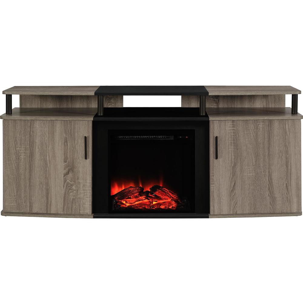 Dorel Home Furnishings Carson Fireplace TV Stand Multiple Colors