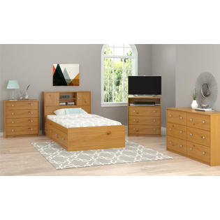 Essential Home Belmont Mates Twin Bed Honey Pine