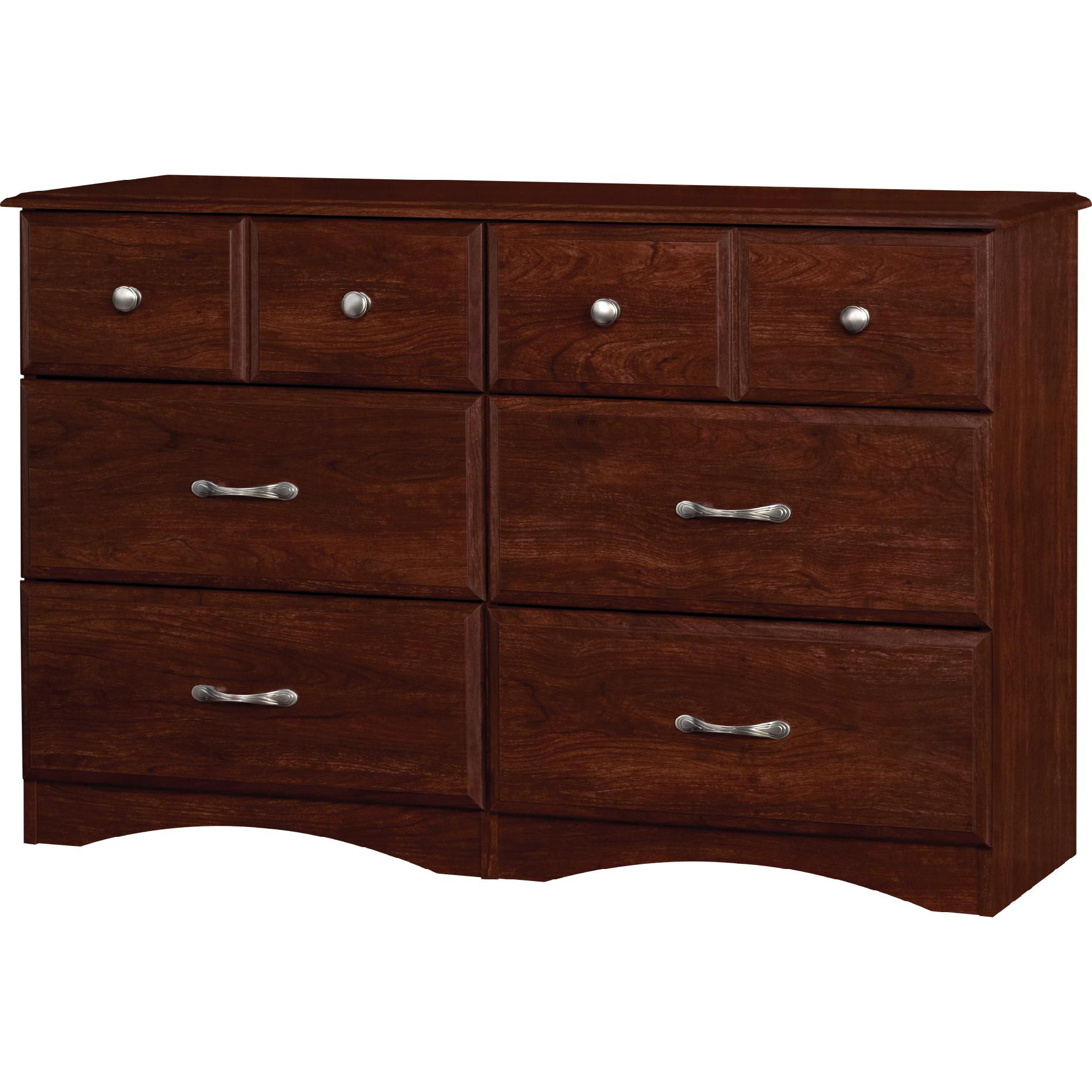 Essential Home Grayson 6 Drawer Dresser Dark Cherry
