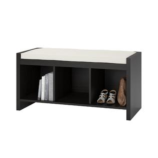 Good To Go Entryway Storage Bench with Cushion - Espresso