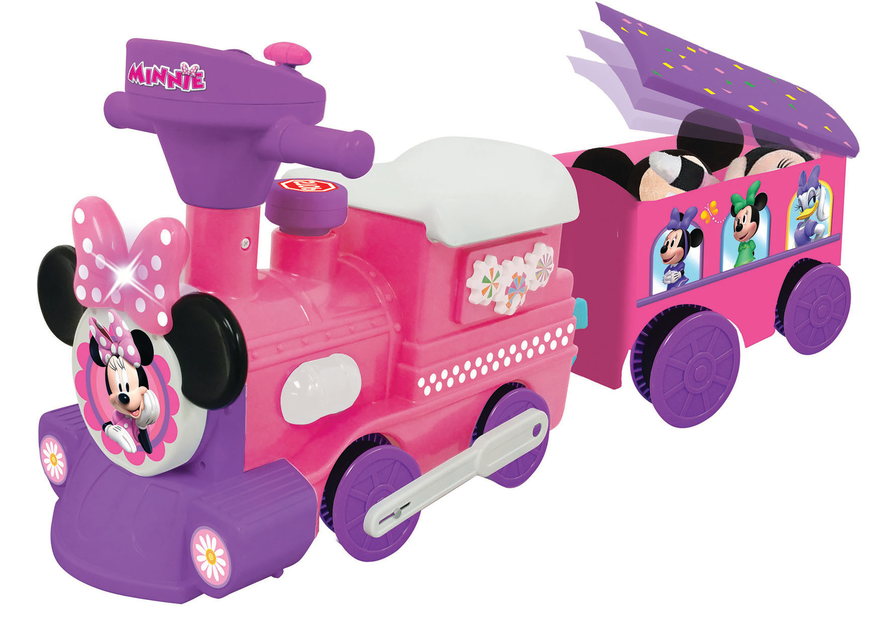 minnie mouse battery powered train with caboose and tracks instructions