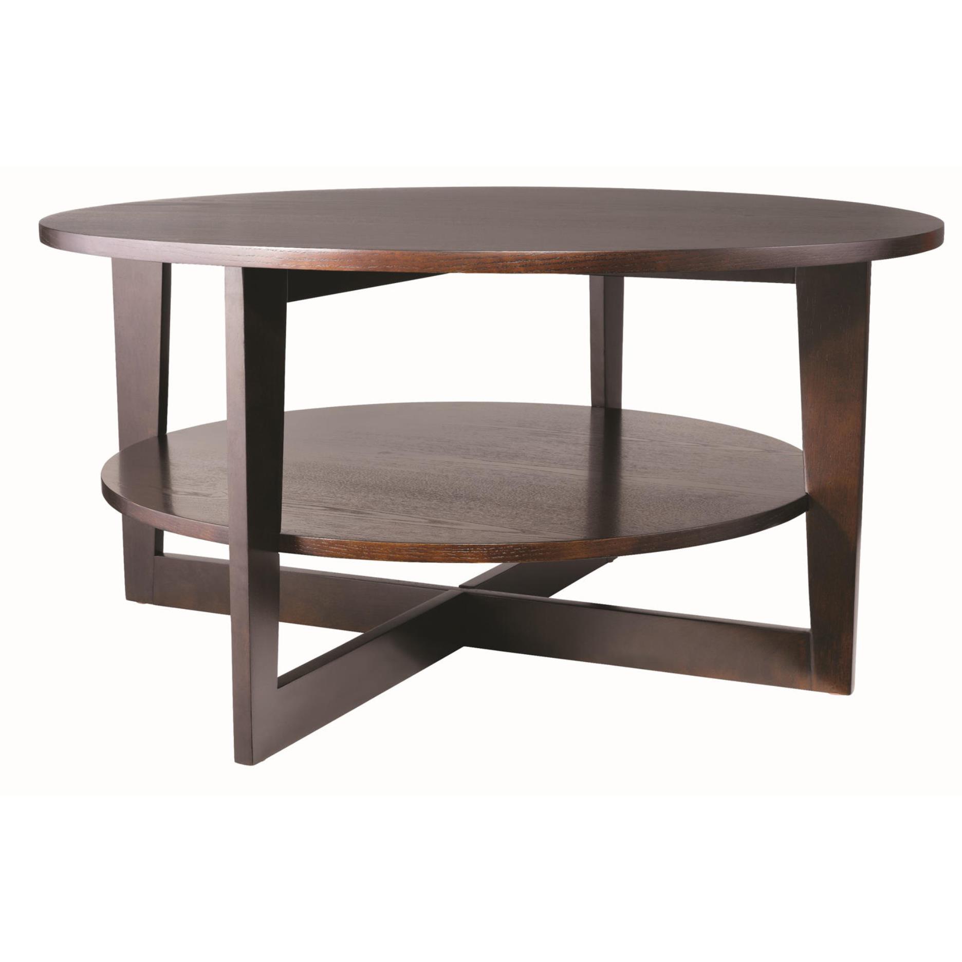Essential Home Expresso Round Cocktail Table