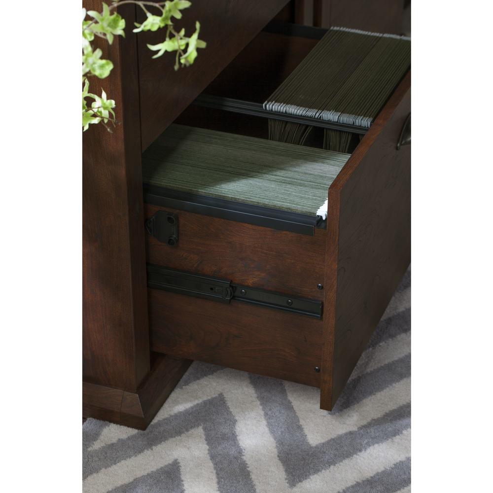 Bush Furniture Yorktown Collection Lateral File in Antique Cherry