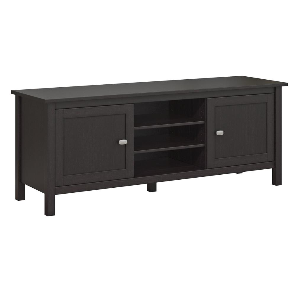 Bush Furniture Broadview Collection TV Stand in Espresso Oak for TV's