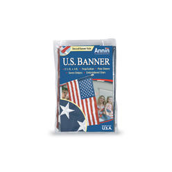 Annin Flagmakers 021880R 2.5 x 4 ft. Poly Cotton U.S. American Banner Flag