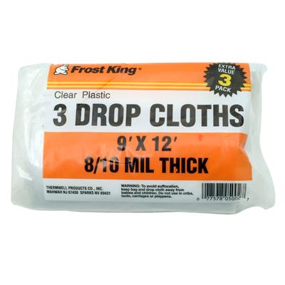 Frost King Rolled Drop Cloth - 9 x 12 (3-Pack)