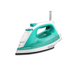 BLACK+DECKER Light 'N Easy Compact Electric Lightweight Steam Iron, Turquoise