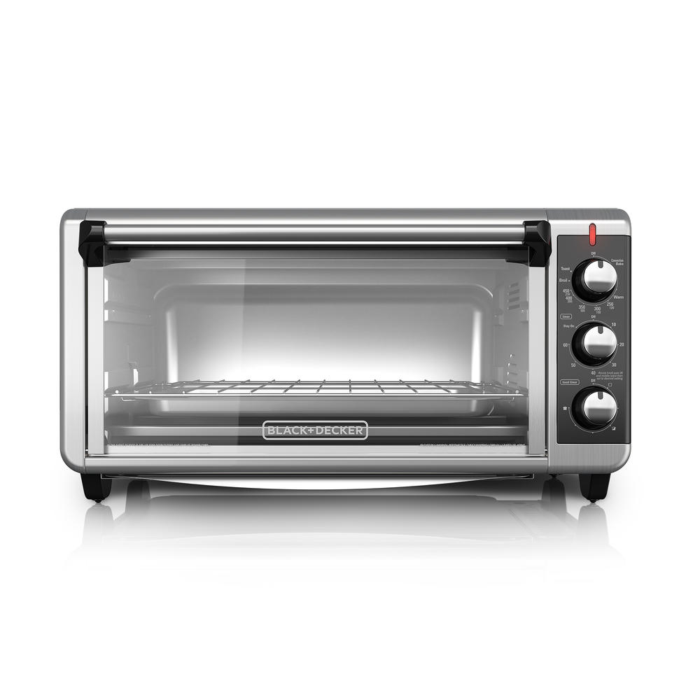 BLACK+DECKER TO3250XSB 8-Slice Toaster Oven - Black