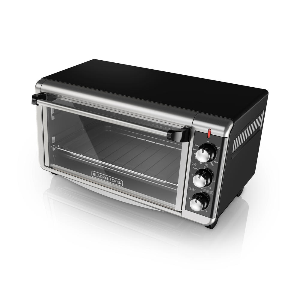 BLACK+DECKER TO3250XSB 8-Slice Toaster Oven - Black
