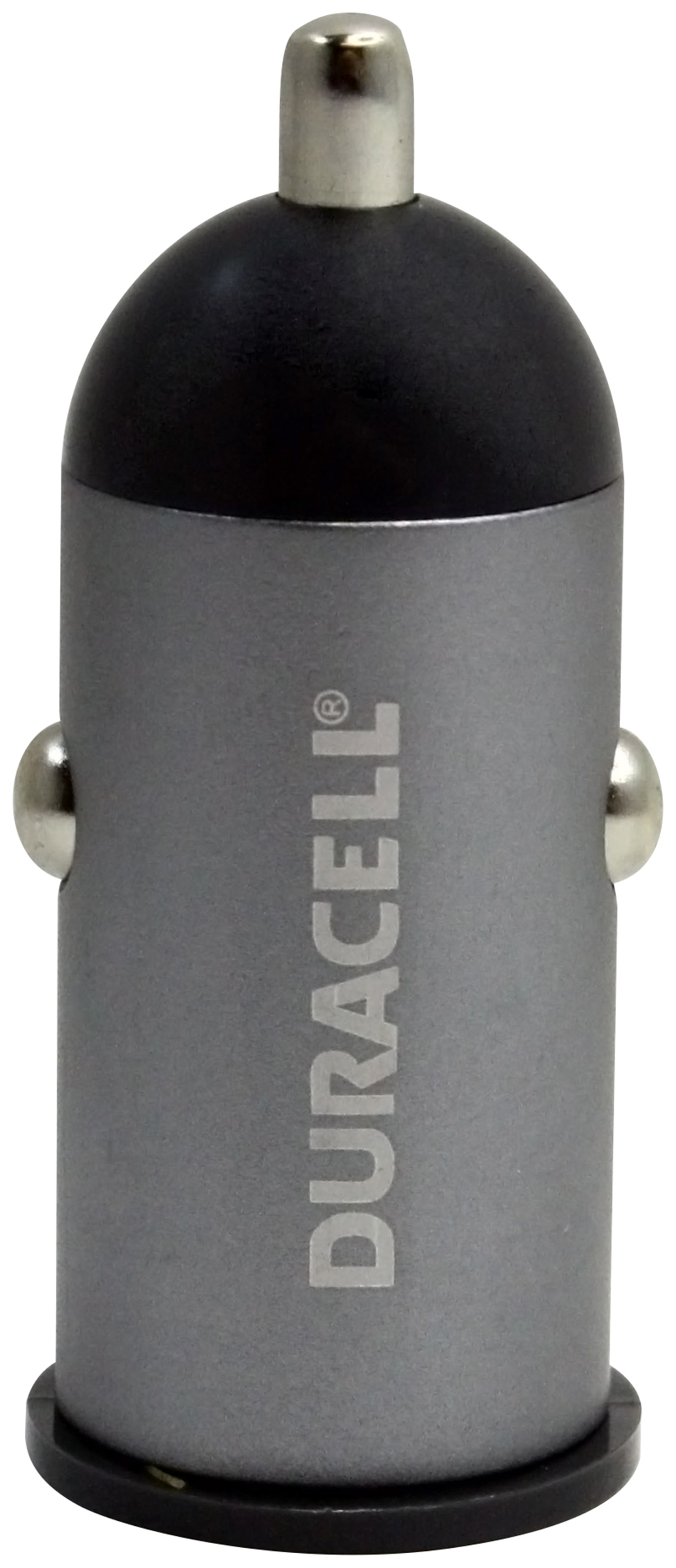Duracell LE2103 2.4 Amp USB Car Charger - Gunmetal, Silver/Gray Duracell LE2103 2.4 Amp USB Car Charger - Gunmetal, Silver/Gray