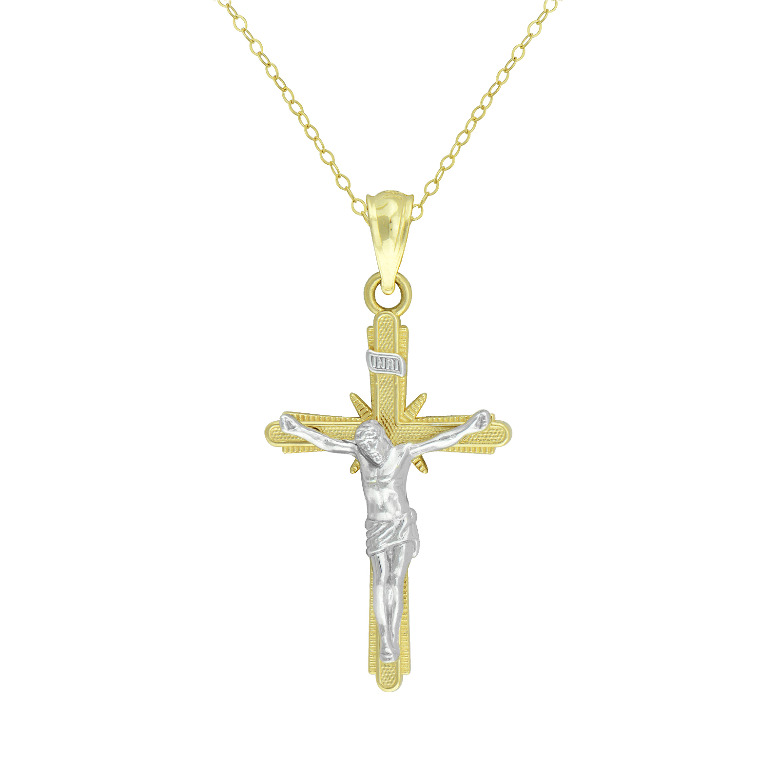 14K Crucifix Pendant, Yellow 14K Crucifix Pendant, Yellow