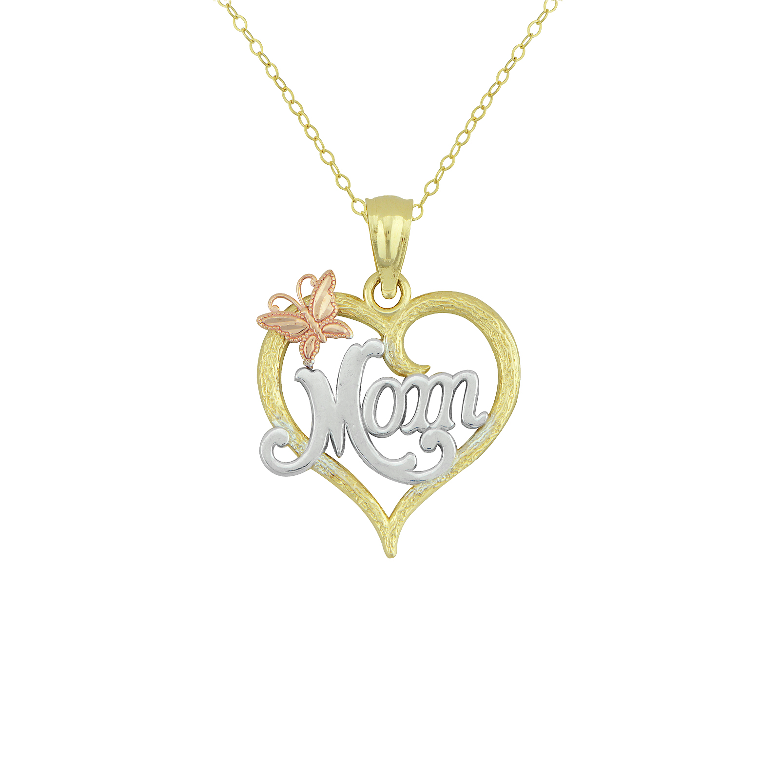 14K Mom/Heart Pendant, Yellow 14K Mom/Heart Pendant, Yellow