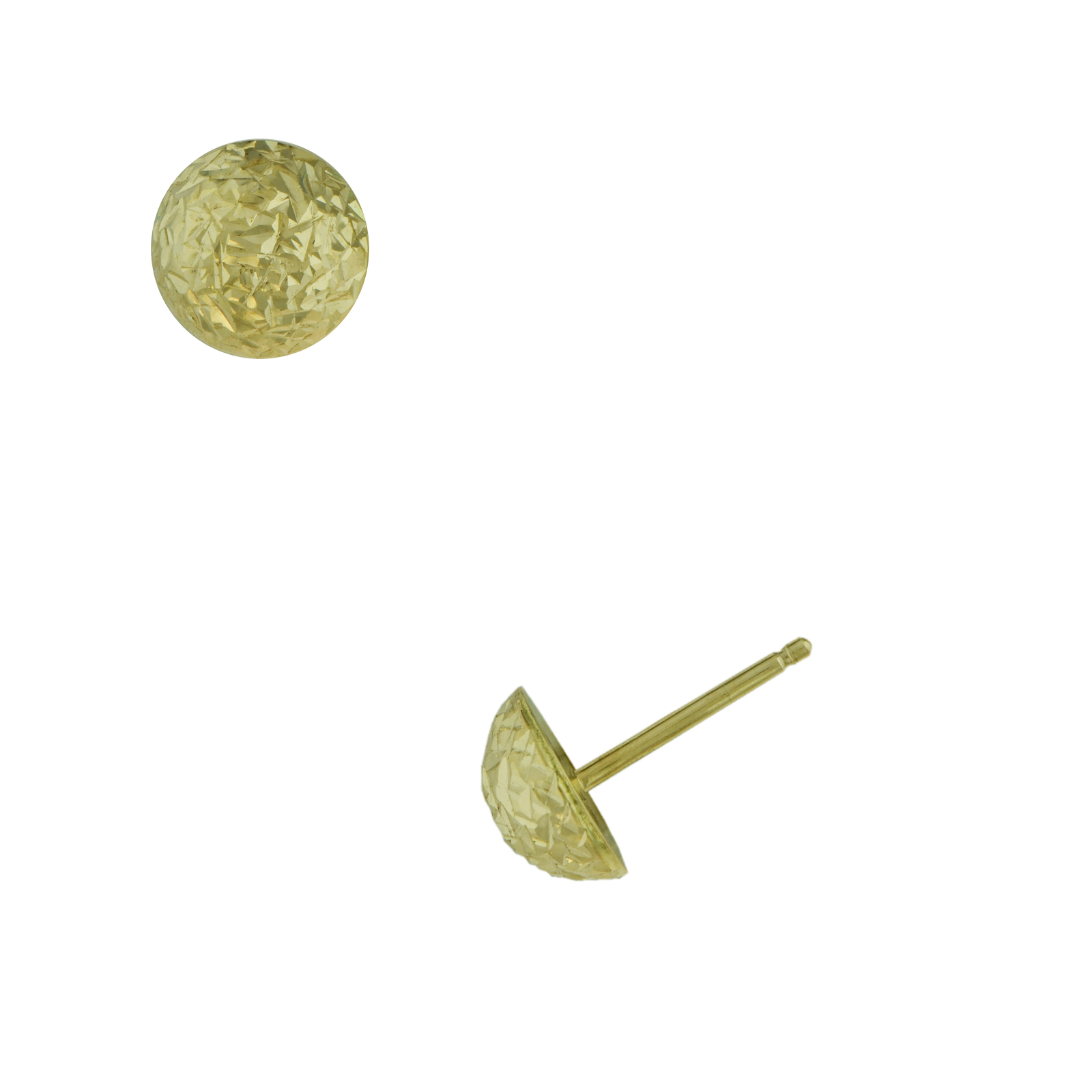 14K Yellow Gold 7.5mm Ball Stud Earrings 14K Yellow Gold 7.5mm Ball Stud Earrings