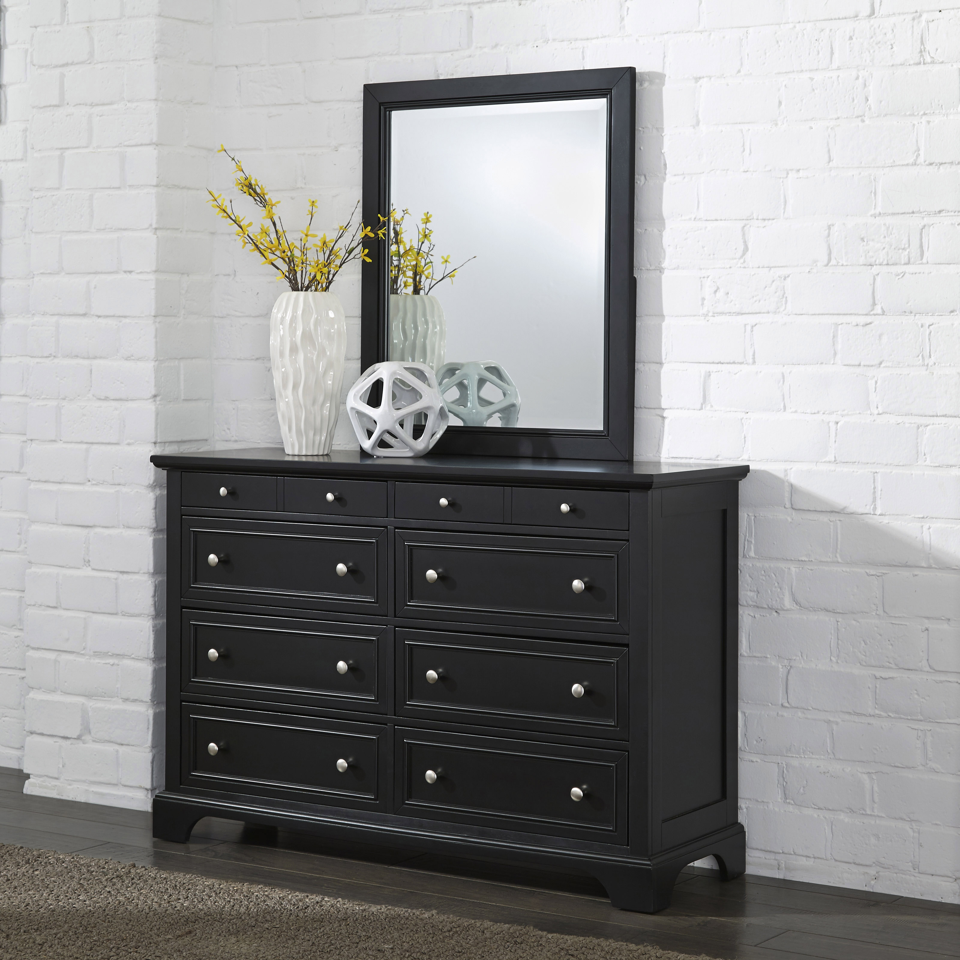 Home Styles Bedford Dresser and Mirror   Home   Furniture   Bedroom