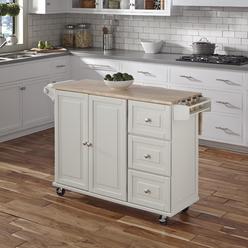 Home Styles GSI Homestyles Homestyles 4511-95 Blanche Kitchen Cart, Off-White - 36 x 53.5 x 18 in.