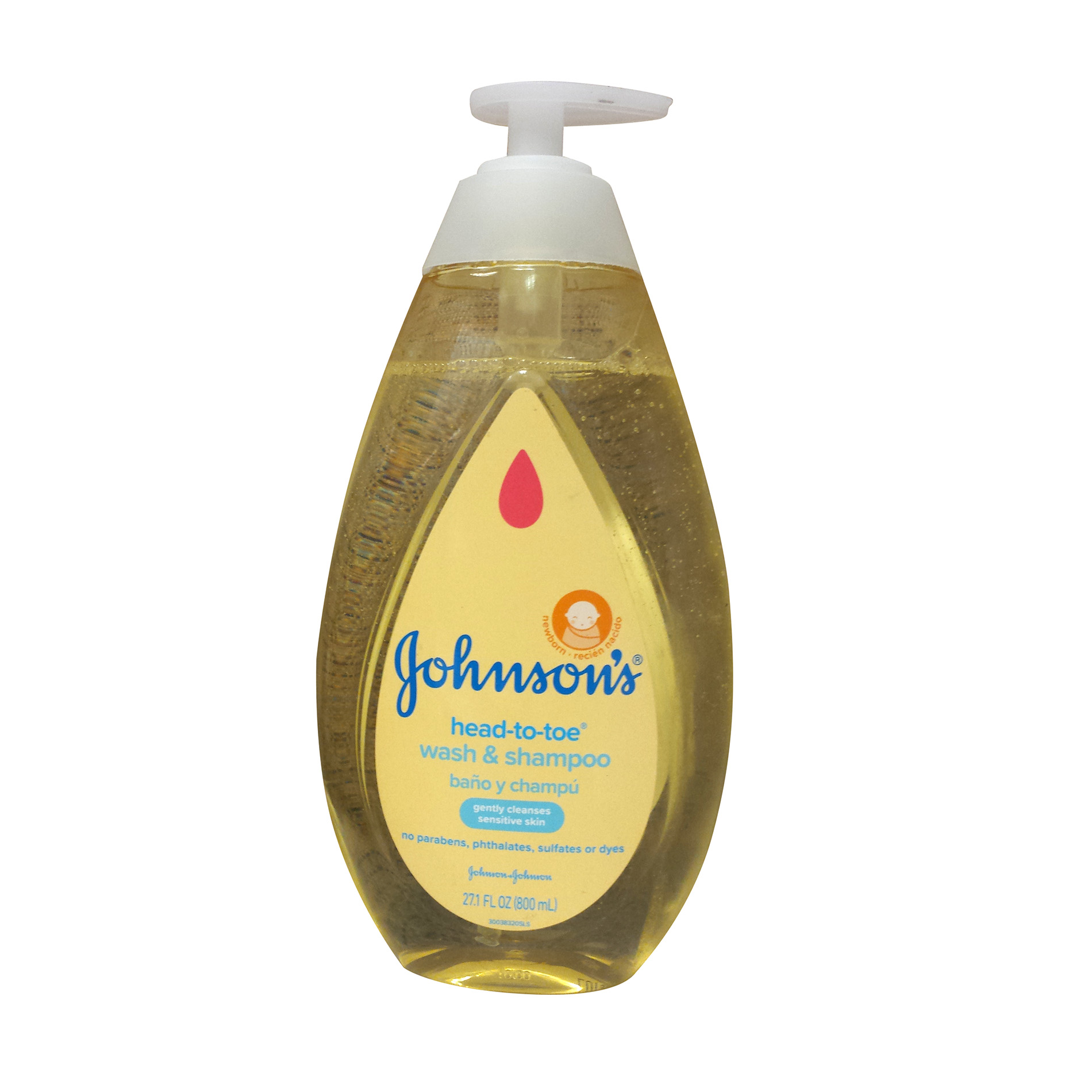 Johnson's Head to Toe Baby Wash and Shampoo, 27.1 Fl.Oz.