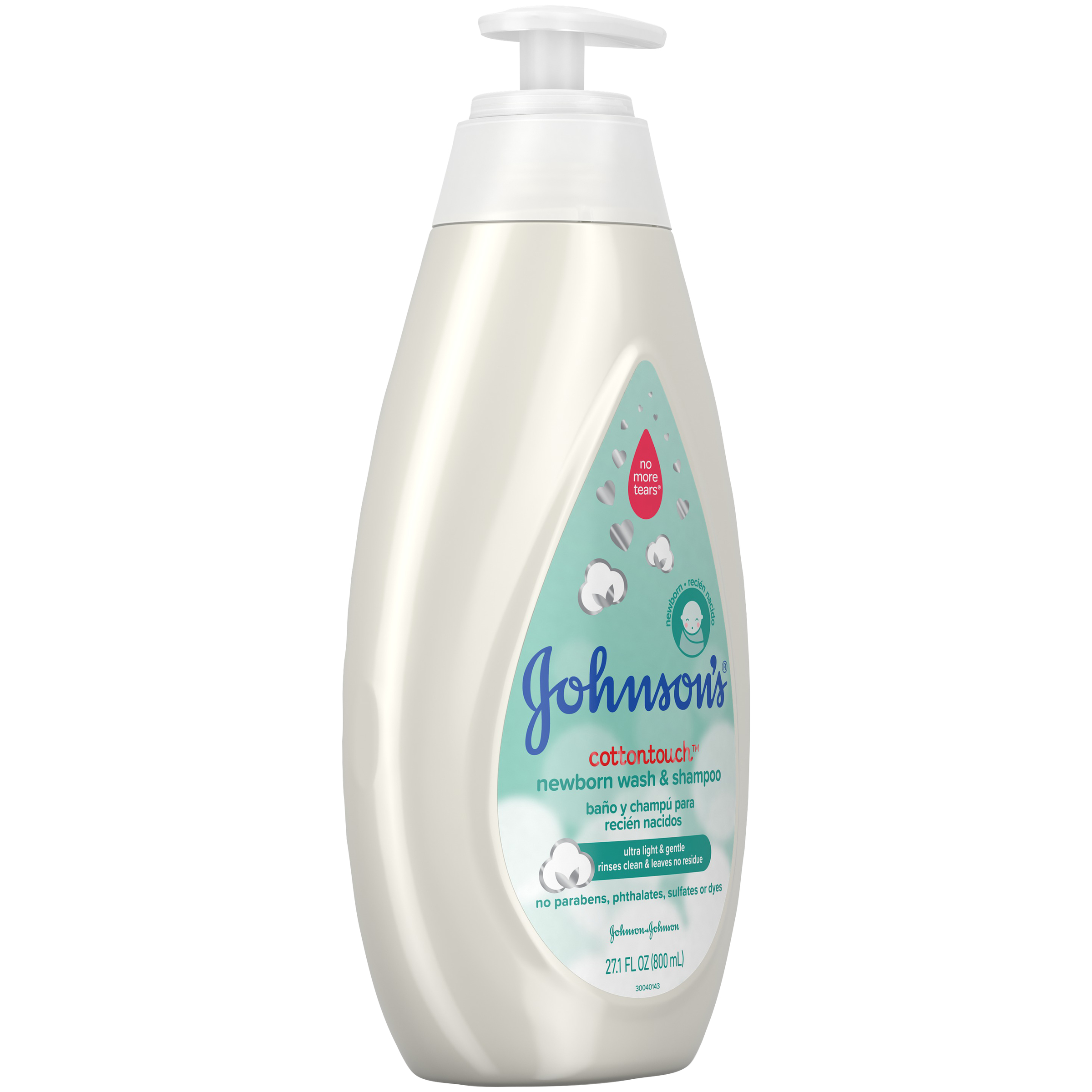 Johnson & Johnson Johnson's Cotton Touch Newborn Baby Wash & Shampoo, 27.1 fl. oz