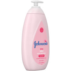 Johnson's Baby Moisturizing Pink Baby Lotion with Coconut Oil, Hypoallergenic and Dermatologist-Tested, 27.1 fl. oz