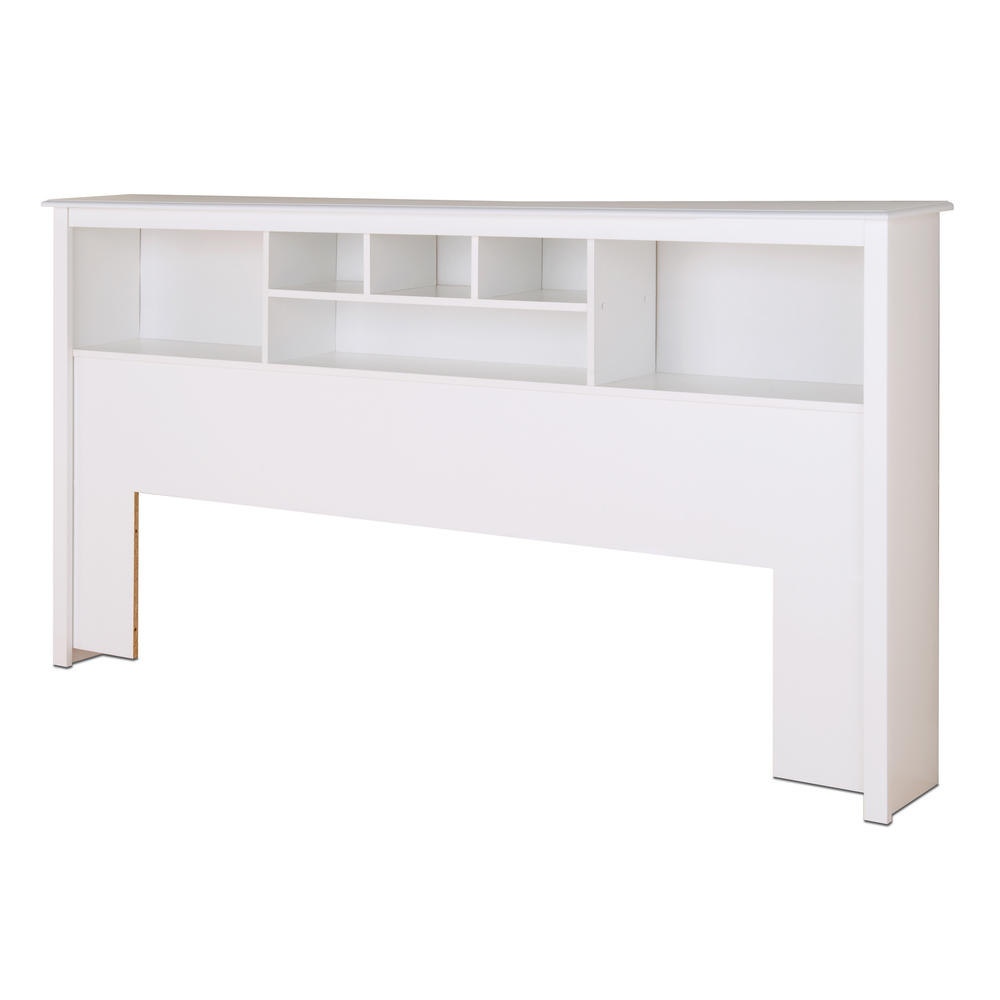 Prepac Monterey White King Storage Headboard