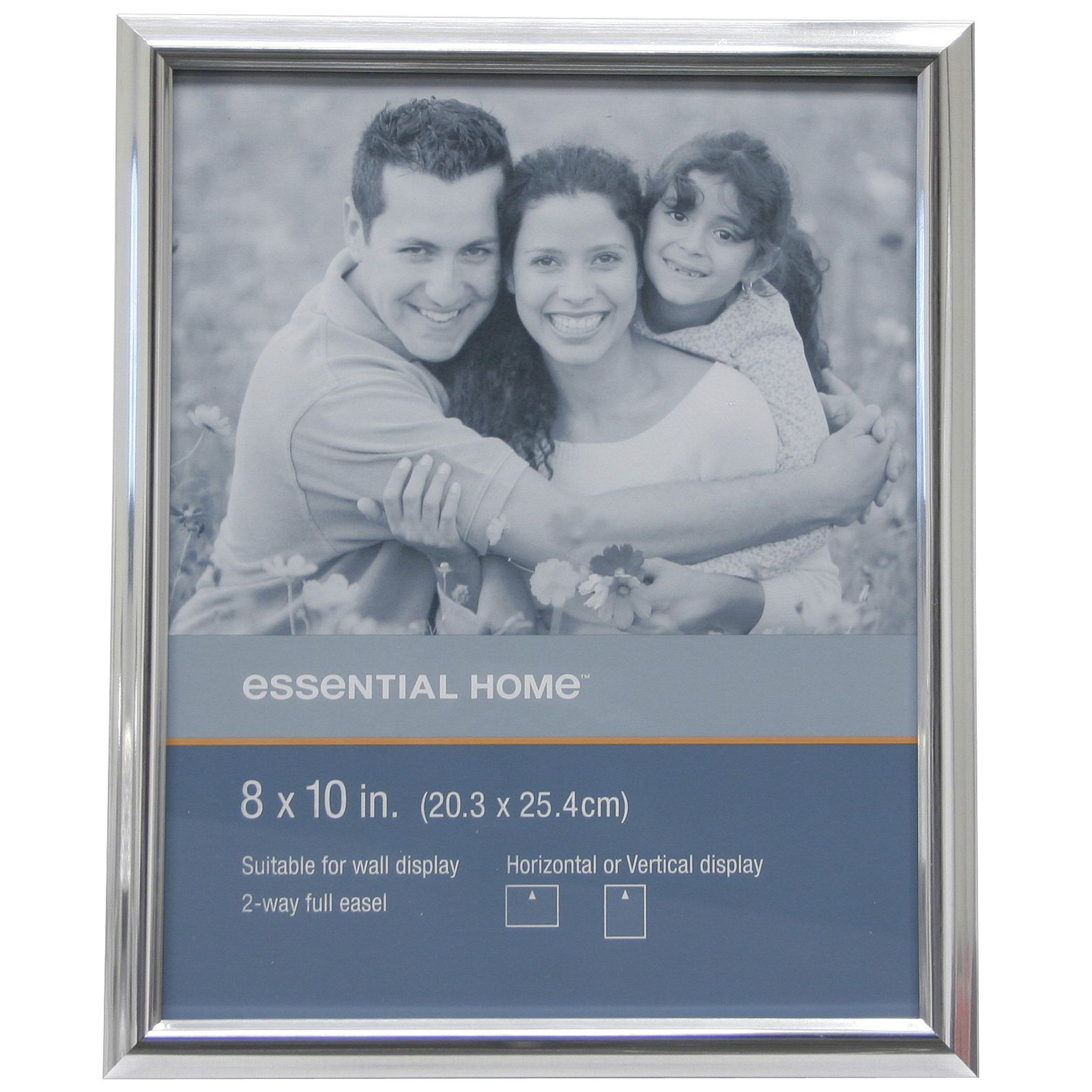 Essential Home Frame Endcap 8X10 Silver Tabletop Essential Home Frame Endcap 8X10 Silver Tabletop