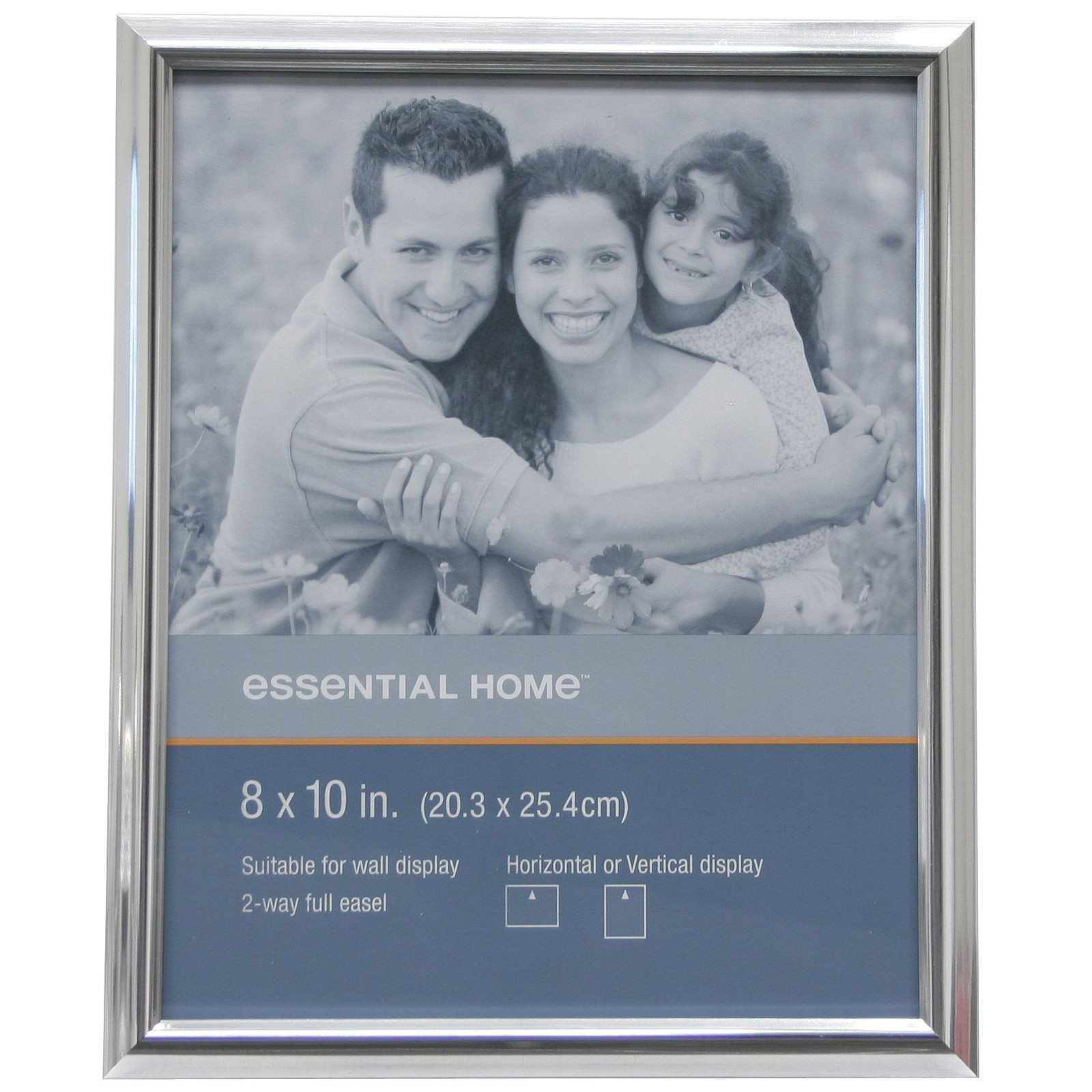 Essential Home Frame Endcap 8X10 Silver Tabletop