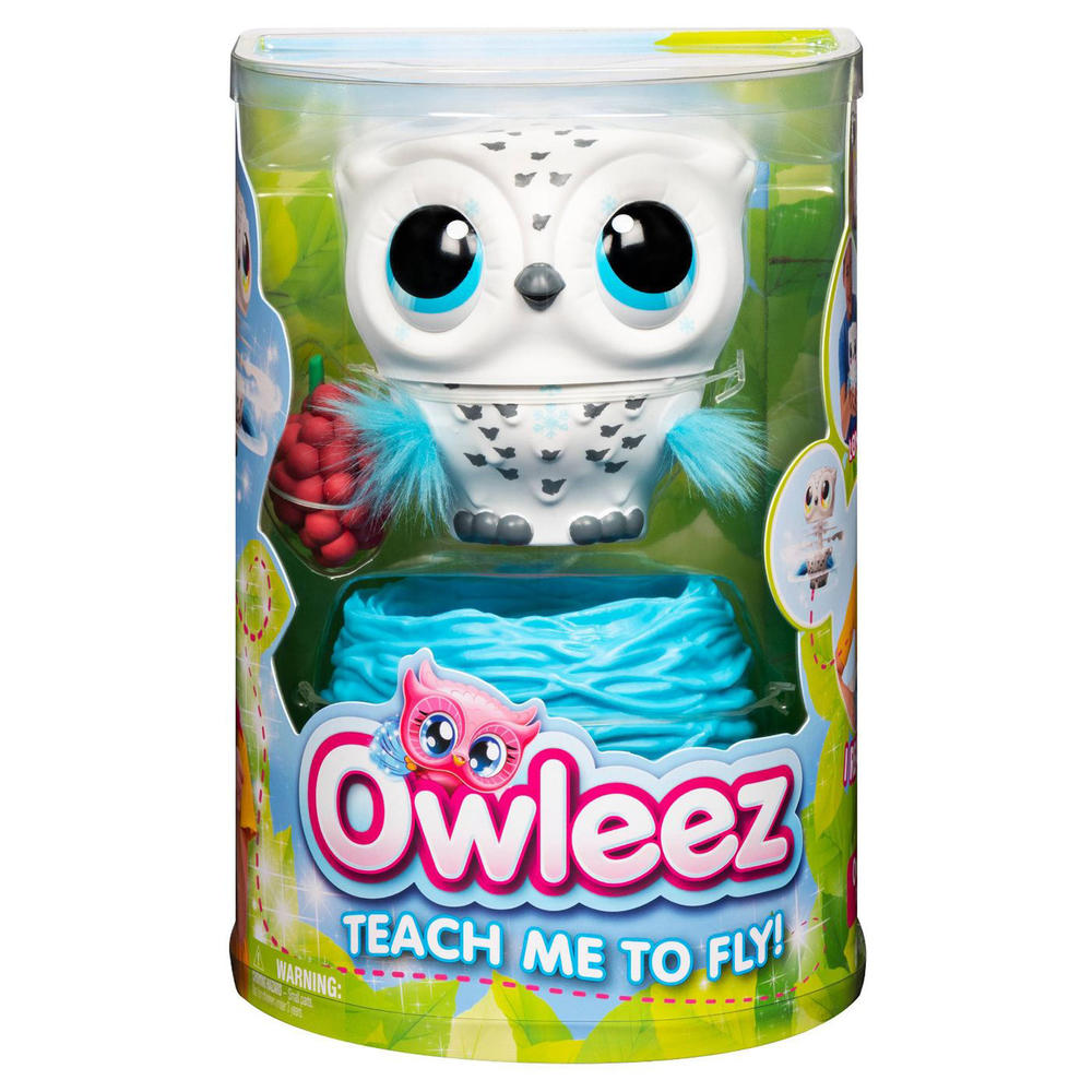 Owleez , Flying Baby Owl Interactive Toy with Lights and Sounds (White), for Kids Aged 6 and Up