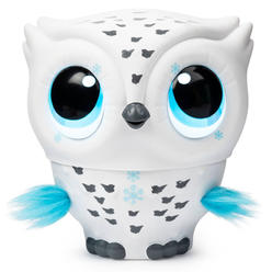 Owleez, Flying Baby Owl Interactive Toy with Lights and Sounds (White), for Kids Aged 6 and Up