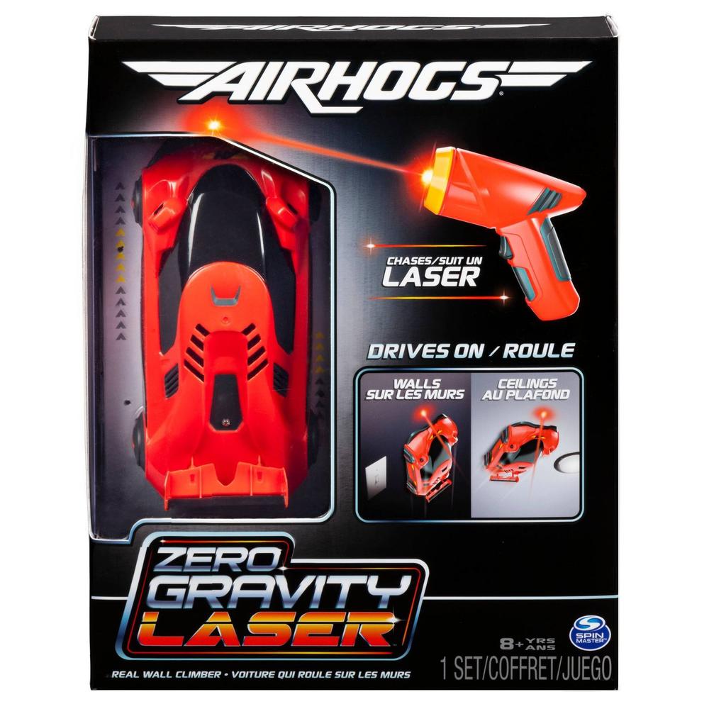 Air Hogs , Zero Gravity Laser, Laser-Guided Real Wall Climbing Race Car, Red