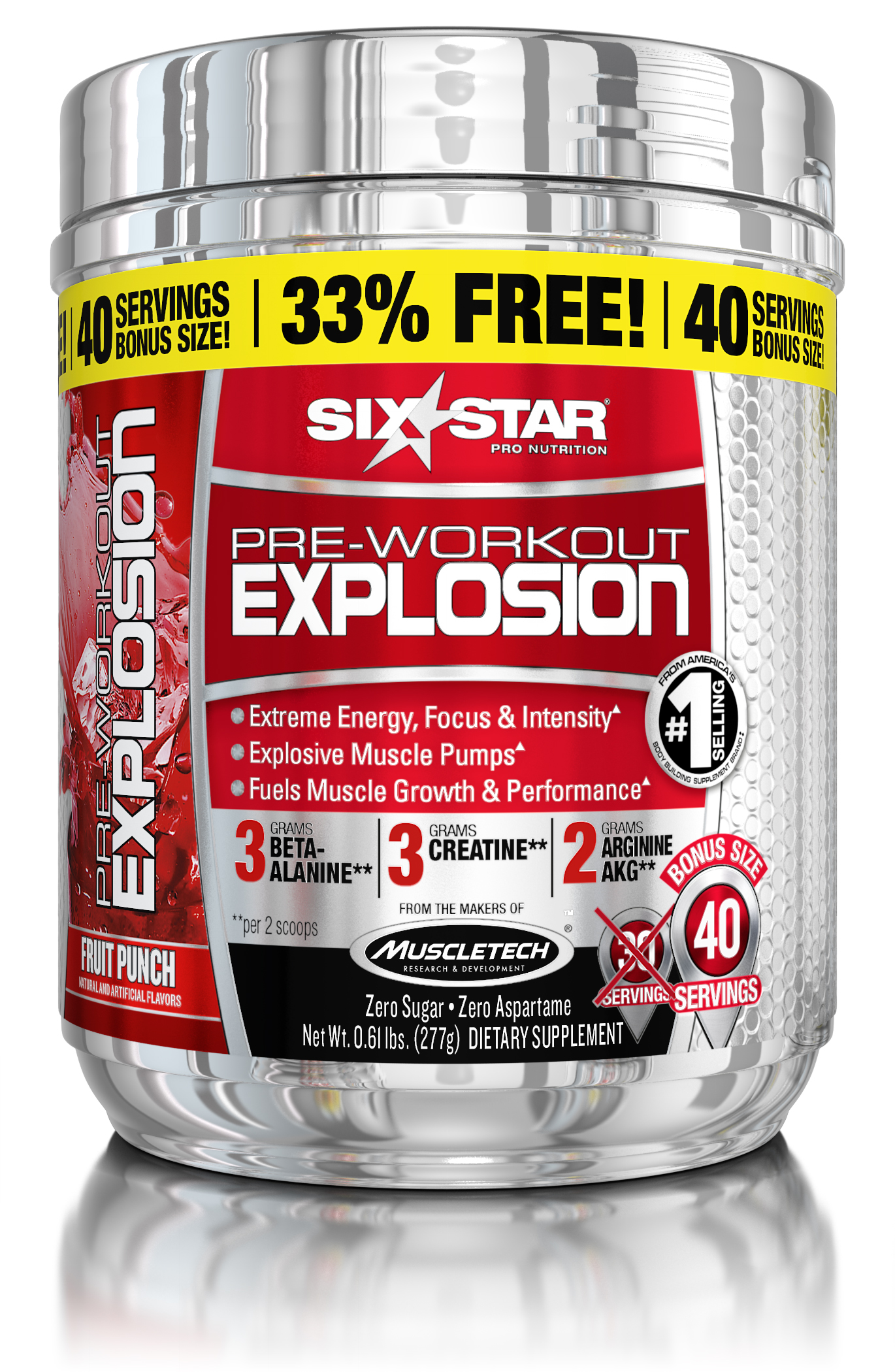 Six Star Pre Workout Explosion 6.4 oz