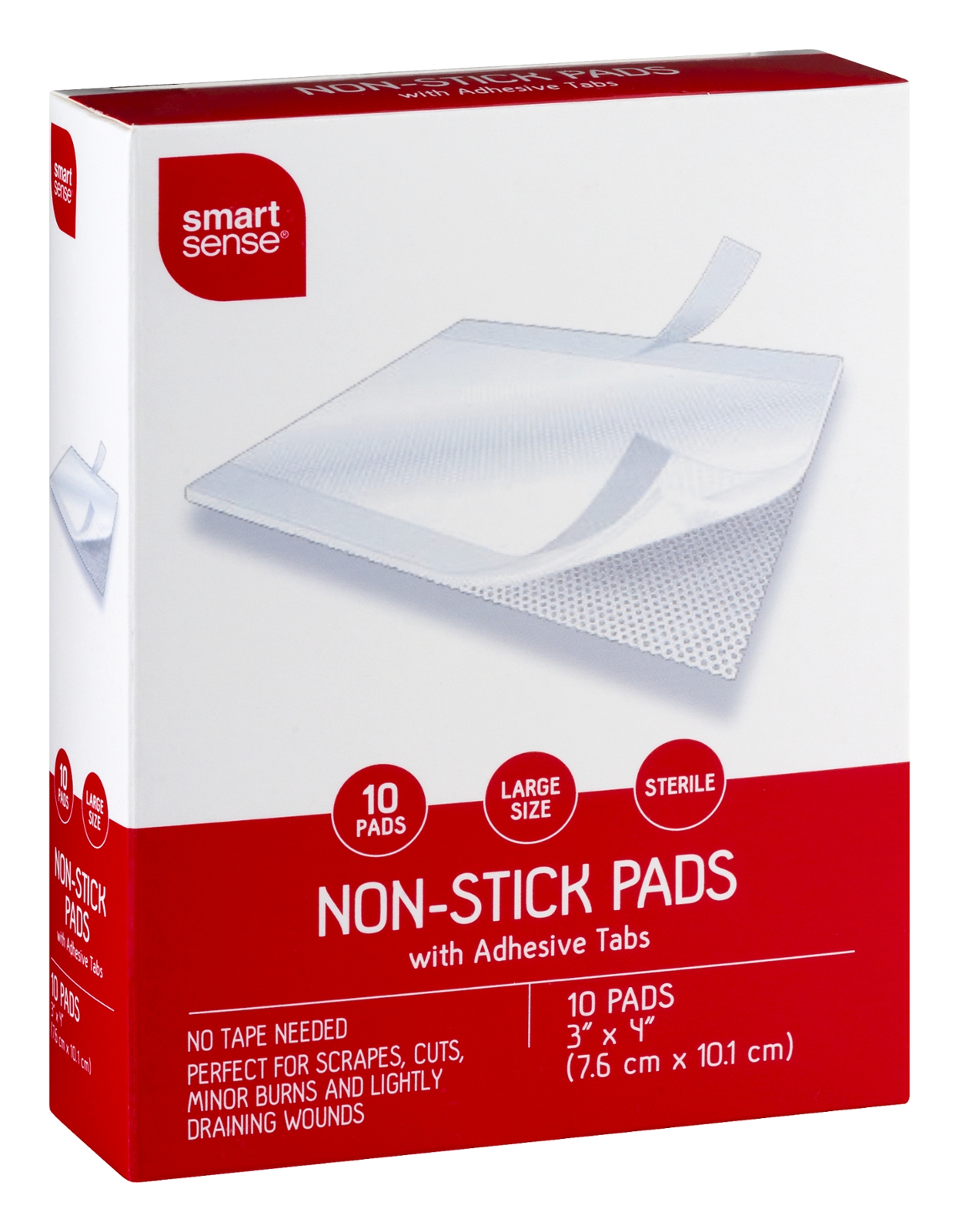 NonStick Pads with Adhesive Tabs Large Size 10 CT Shop Your Way